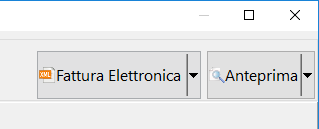 Fatturazione elettronica - pulsante